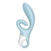 Вибратор-кролик Satisfyer Touch Me Blue, двойной отросток, 3 мощных мотора