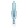 Вибратор-кролик Satisfyer Touch Me Blue, двойной отросток, 3 мощных мотора