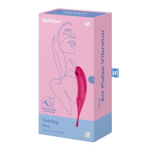 Вибратор для клитора с вакуумной стимуляцией Satisfyer Twirling Pro Red