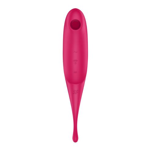 Вибратор для клитора с вакуумной стимуляцией Satisfyer Twirling Pro Red