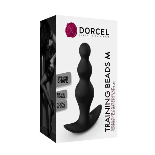 Анальная силиконовая цепочка Dorcel TRAINING BEADS, M