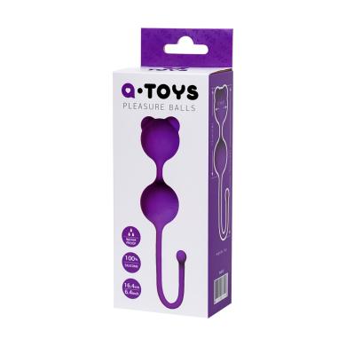 Вагинальные шарики A-Toys Purple от Toyfa(2,7 см)