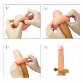Насадка на член - Vibrating Nature Extender Add 2  - 2