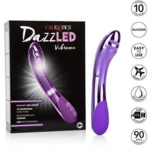 П.CalExotics DazzLED Vibrance - аккумуляторный вибратор, 14х3,25 см