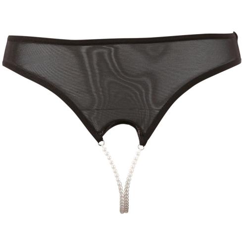 Женские стринги Pearl String Black S