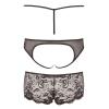 Набор трусиков - Cotelli Collection 2310503 Panty Set, black - S