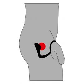 Анальна пробка з ерекційним кільцем Black Velvets Ring Plug - 2