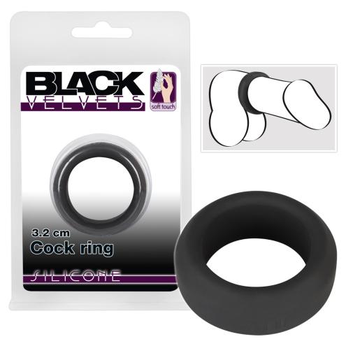 Эрекционное кольцо Black Velvets Cock Ring, 3.2 см