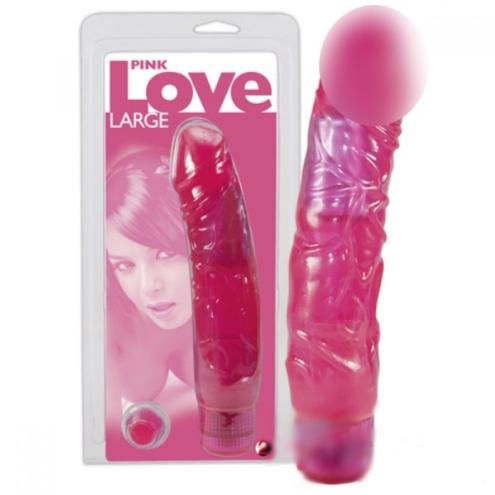 Гелевый вибратор Pink Love Large для женщин