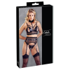 Комплект белья 2213346 Bra Suspender Set black L