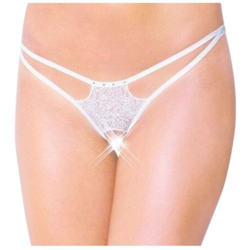 Женские стринги G-String 2454 white S/L