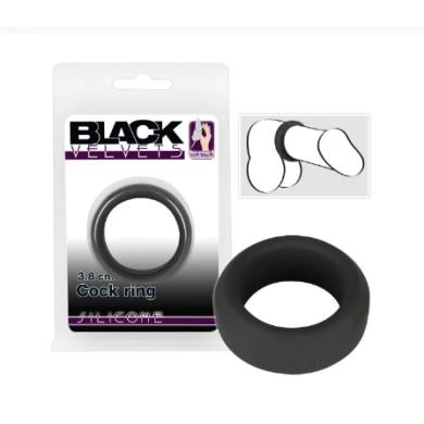 Эрекционное кольцо Black Velvets Cock ring 3.8 см