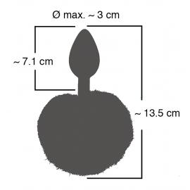 Анальна пробка - Colorful Joy Bunny Tail Plug - 2