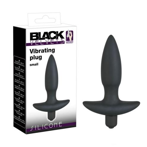 Анальная пробка с вибрацией Black Velvet Vibrating Plug Small