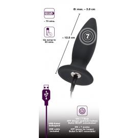 Анальна пробка Black Velvets Recharge Plug M - 2