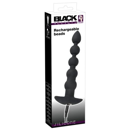 Анальний стимулятор - Black Velvets Rechargeable Beads