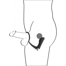 Масажер простати з ерекційним кільцем - Black Velvets Vibrating Ring & Plug - 5