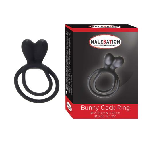 Эрекционное колечко MALESATION Bunny Cock Ring