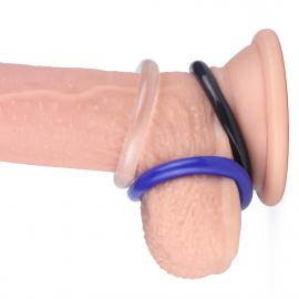 Эрекционные кольца Power Plus Triple Donut Ring Set - 2