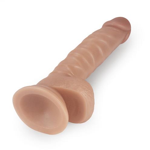 Фаллоимитатор с мошонкой - Real Extreme Dildo 8.5