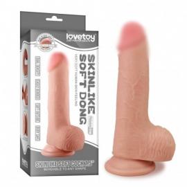 Фаллоимитатор с мошонкой - Skinlike Soft Dong 7,5'' - 1