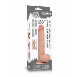 Фаллоимитатор Sliding-Skin Dual Layer Dong 9.5 '' - 1