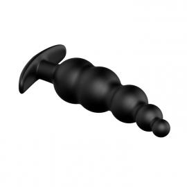 Анальный стимулятор - Pretty Love Anal Butt Plug Beaded Black - 5