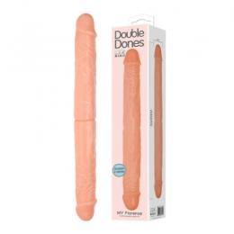 Двухсторонний фаллоимитатор - Double Donges Flesh, 36 см