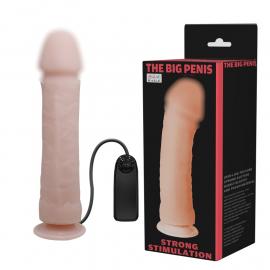 Реалистичный вибратор на присоске The Big Penis Strong Stimulation Flesh - 1