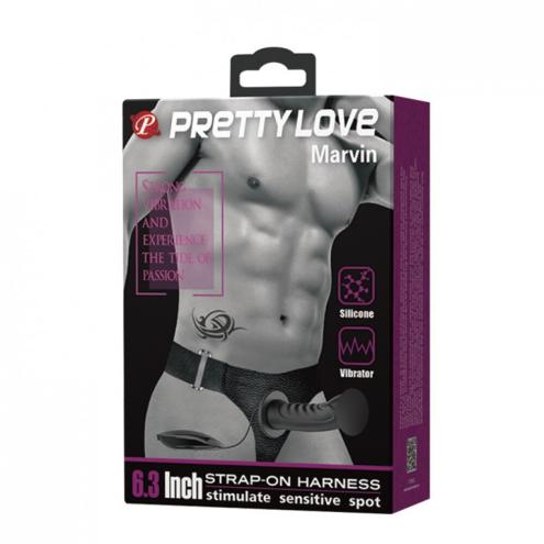 Страпон парный с вибрацией Pretty Love - Harness