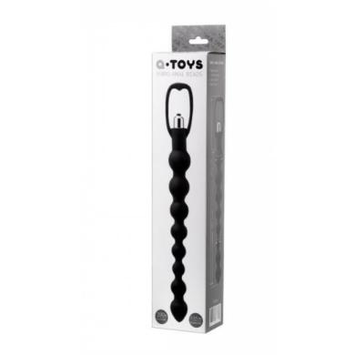  Анальная цепочка A-Toys Anal Vibration Chain Silicone Black 