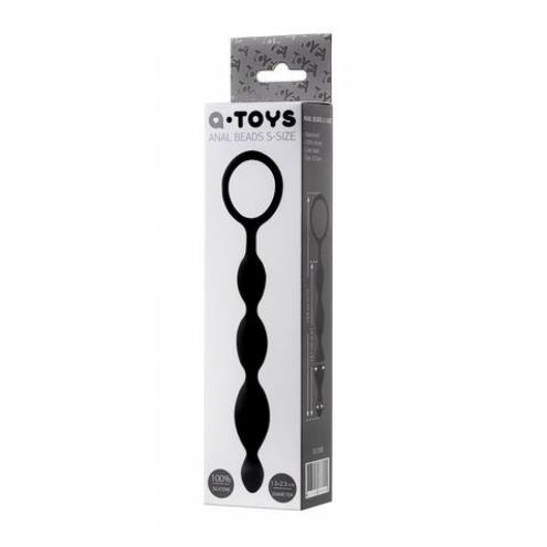 Анальний ланцюжок A-TOYS Anal chain silicone black