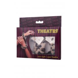 Наручники Toyfa Theatre меховые, леопардовые - 1