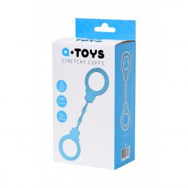 Силіконові наручники A-Toys By Toyfa, силікон, блакитні, 33 см