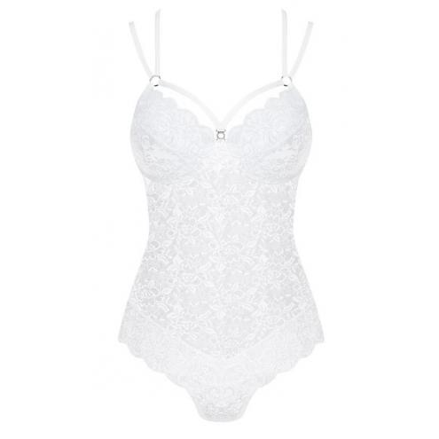 Боди Obsessive 860-TED-2 Белый S/M