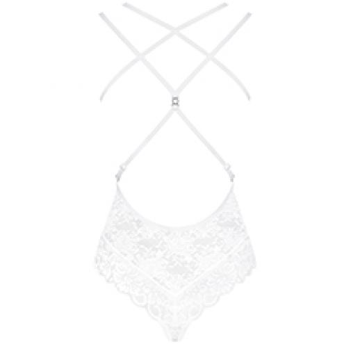 Боди Obsessive 860-TED-2 Белый S/M