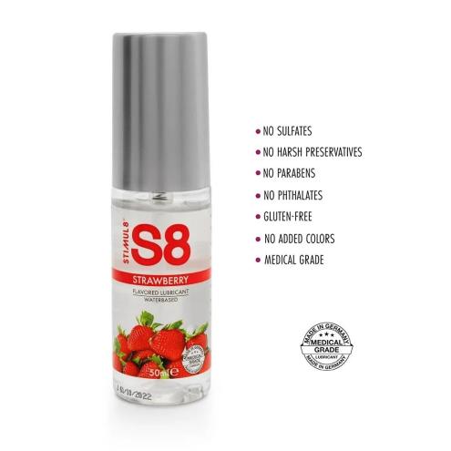 Лубрикант - Stimul8 S8 Flavored Lube Strawberry, 50 мл