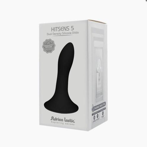 Дилдо с присоской Adrien Lastic Hitsens 5 Black, отлично для страпона