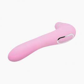 Вибратор и вакуумный клиторальный стимулятор 2в1, Alive Midnight Quiver Pink  - 2