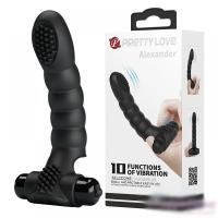 Вібронасадка на палець Pretty Love Alexander Finger Vibrator Black