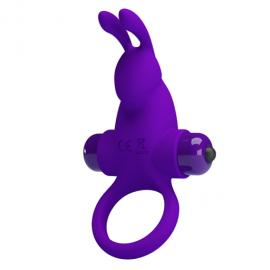 Эрекционное кольцо Pretty Love Vibro Penis Ring Rabbit I Blue - 5