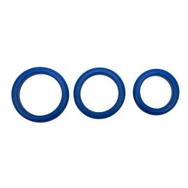 Ерекційні кільця Blue Mate Cockring Set 3шт - 5