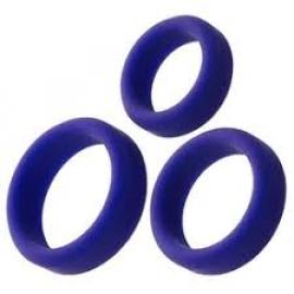 Ерекційні кільця Blue Mate Cockring Set 3шт - 2