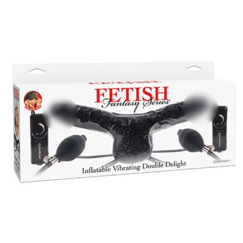 Подвійний надувний вібратор Fetish Fantasy Double Delight, 14х4,8 см