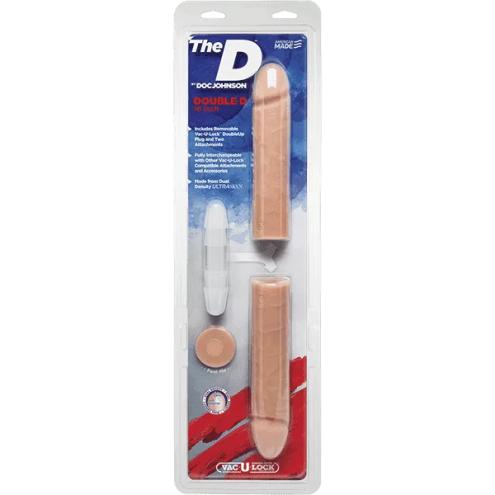 Двусторонний фаллоимитатор The Double D 16 Inch 40,6х4,5 см.