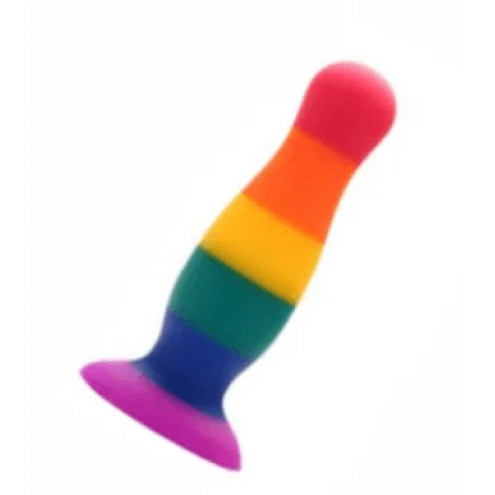 Радужная анальная пробка Dream toys COLOURFUL LOVE PLUG диаметр: 2.8 см