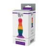 Радужная анальная пробка Dream toys COLOURFUL LOVE PLUG диаметр: 2.8 см