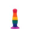 Радужная анальная пробка Dream toys COLOURFUL LOVE PLUG диаметр: 5 см