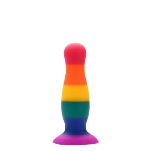 Радужная анальная пробка Dream toys COLOURFUL LOVE PLUG диаметр: 2.8 см