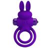 Эрекционное кольцо - Pretty Love Vibro Penis Ring Bunny III Blue